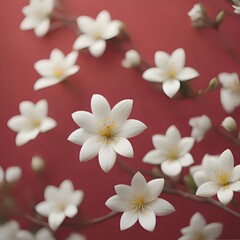 Fototapeta na wymiar Jasmine white flowers background