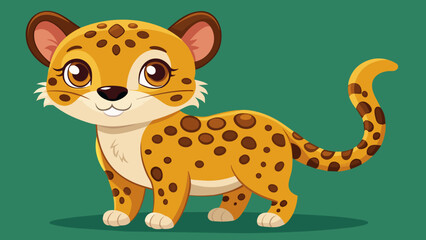 cute-leopard-cartoon vector illustration