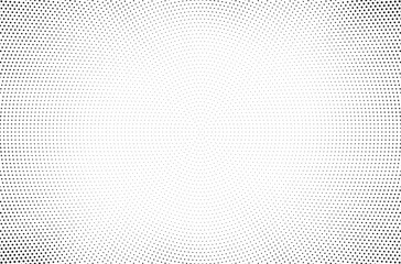 Halftone gradient sun rays pattern. abstract halftone vector dots background. monochrome dots pattern. pop art, comic small dots. star rays halftone poster. shine, explosion. sunrise rays background.	