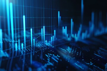 candlestick bull and bear background, market stock