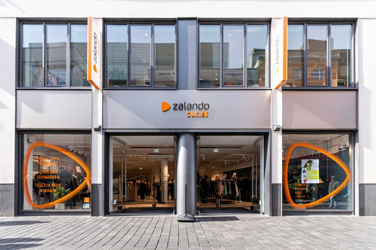 Bielefeld, Germany - March 9, 2024: zalando outlet store