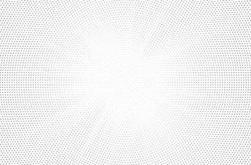 Halftone gradient sun rays pattern. Abstract halftone vector dots background. monochrome dots pattern. Vector background in comic book style with sunburst rays and halftone. Retro pop art design.	