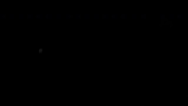Muzzle flash on black background with alpha channel