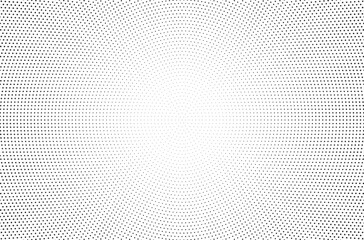 Halftone gradient sun rays pattern. Abstract halftone vector dots background. monochrome dots pattern. Vector background in comic book style with sunburst rays and halftone. Retro pop art design.