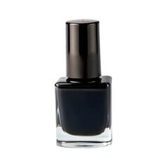 Obraz premium Nail polish black isolated on Transparent background.