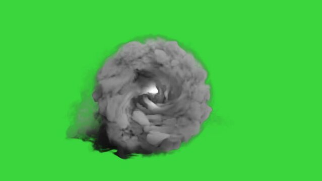 Portal magic effect on green background