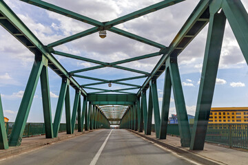 Gradiska Bridge Border Crossing Between Croatia Bosnia and Herzegovina