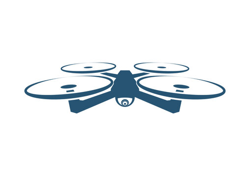 Drone in the air icon