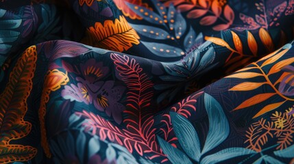Visuals illustrating artists and crafters using fabric paint to create custom-designed clothing, hand-painted textiles, screen-printed patterns, and textile art - obrazy, fototapety, plakaty