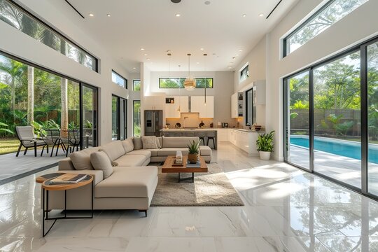 Bright and spacious interior image of modern home
