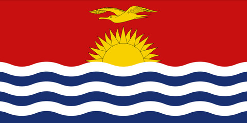 Kiribati flag background illustration large file - Powered by Adobe