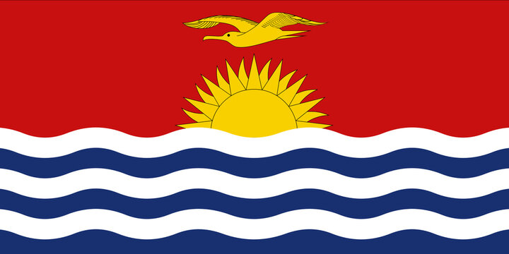 Kiribati flag background illustration large file
