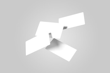 Floating Gift Card Mockup for showcasing your design to clients