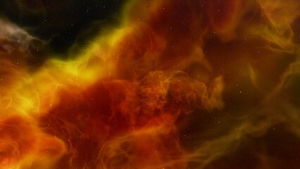 Deep space nebula with stars. Bright and vibrant Multicolor Starfield Infinite space outer space background with nebulas and stars. Star clusters, nebula outer space background 3d render
