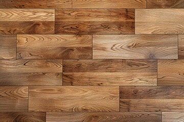 Oak laminate parquet floor texture background with no visible joints - obrazy, fototapety, plakaty