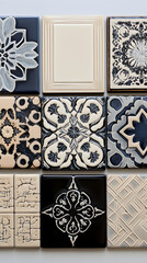 Vibrant Collection of Ceramic Tiles in Varied Sizes, Colors, and Designs