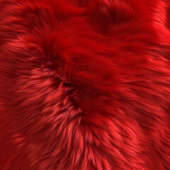 Red fur background.