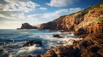 Fototapeta premium sunset over the sea