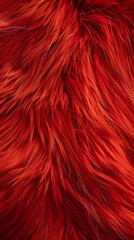 Red fur background.