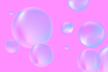 Modern realistic water bubbles, great design for any purposes.