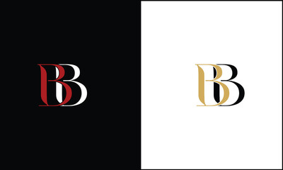 B, BB, Abstract Letters Logo monogram