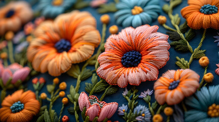 A close-up shot showcasing the intricate detailing of handcrafted paper flowers