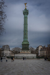 Obraz premium Paris, France - 03 08 2024: Bastille's Place. View of the Vendome column
