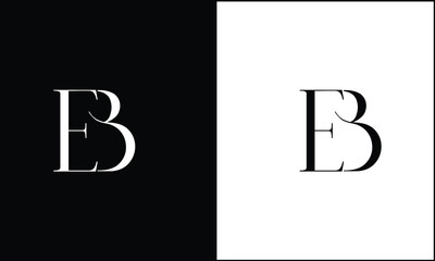 BE, EB, B, E, Abstract Letters Logo Monogram