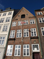 Row of building appartments - Nybrogade - towards the southwest - Copenhagen - Denmark