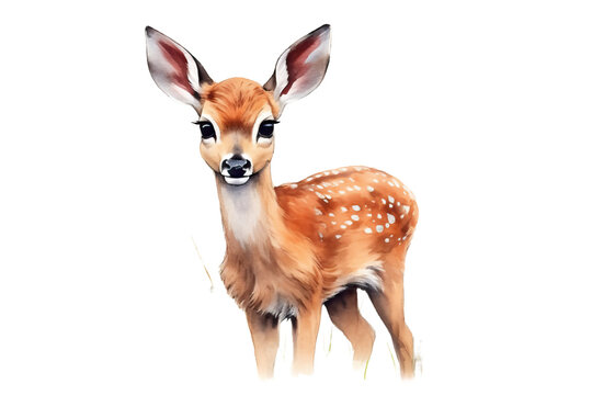 technology baby watercolor cute a art deer illustration painting animal