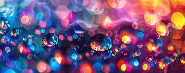 glass colorful balls background. - obrazy, fototapety, plakaty