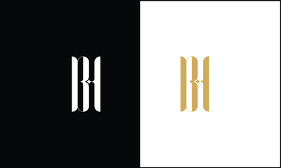 BH, HB, B,H Abstract letters Logo monogram