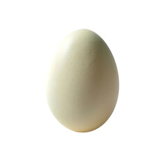 A white egg isolated on Transparent background.