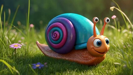cute cartoon snail