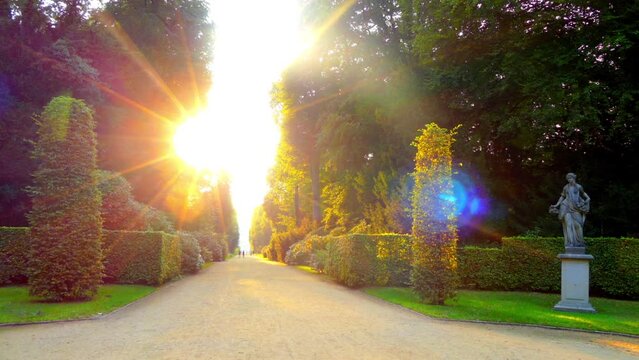 Sanssouci is summer palace in Potsdam, Germany