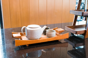 Set of Organic Green Matcha Tea ceremony.