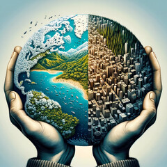 In Our Hands: The Delicate Coexistence of Urban and Natural Worlds