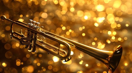 golden trumpet close up