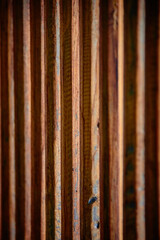 detalle de muro de madera