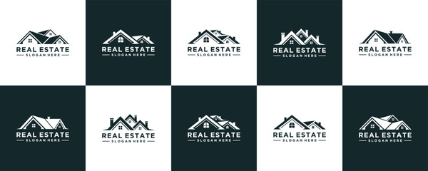 Set Of Real Estate Vector Logo Design template