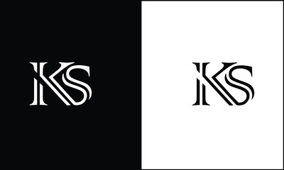 SK, KS,S , K, Abstract Letters Logo monogram
