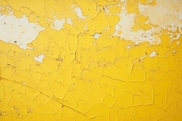 Texture of yellow cracked and peeling paint on a wall. Yellow Peeling Paint Texture