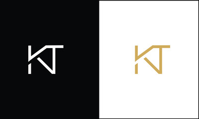 KT, TK, K, T, Abstract Letters Logo monogram