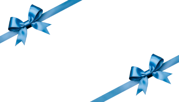Moños con lazo de seda azul para regalos - Blue silk ribbon bows