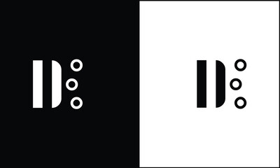 DE, ED, D, E, Abstract Letters Logo monogram