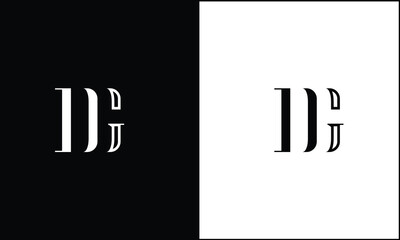 DG, GD, D, G, Abstract Letters Logo monogram - obrazy, fototapety, plakaty
