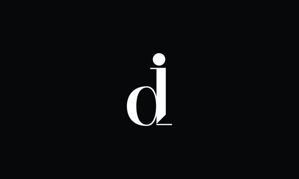 DI, ID, D, I, Abstract Letters Logo Monogram