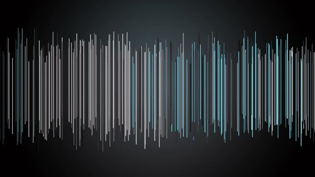 Fantastic video animation with stripe objects in slow motion, 4096x2304 loop 4K