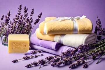 lavender soap with lavender