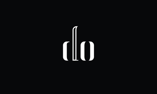 DO, OD, D, O, Abstract Letters Logo Monogram